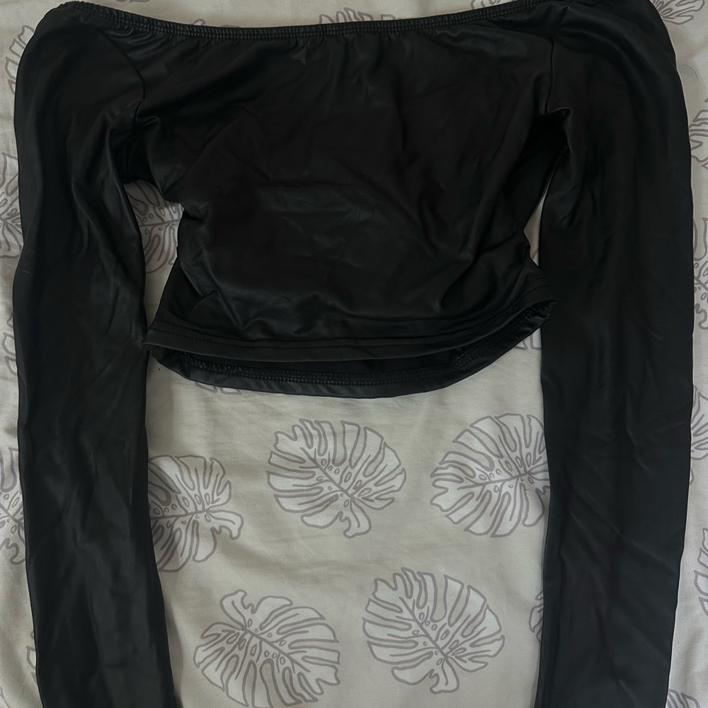 Elegant Black Off-Shoulder Women's Top